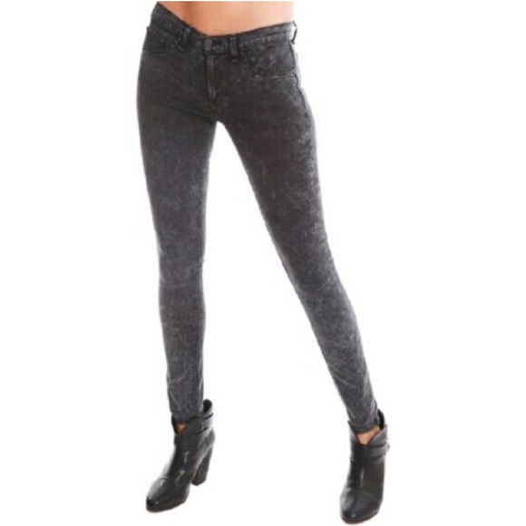 Rag & Bone The Legging Skinny Jeans in Rosebowl Black Size 28, Worn 2x - Picture 4 of 12